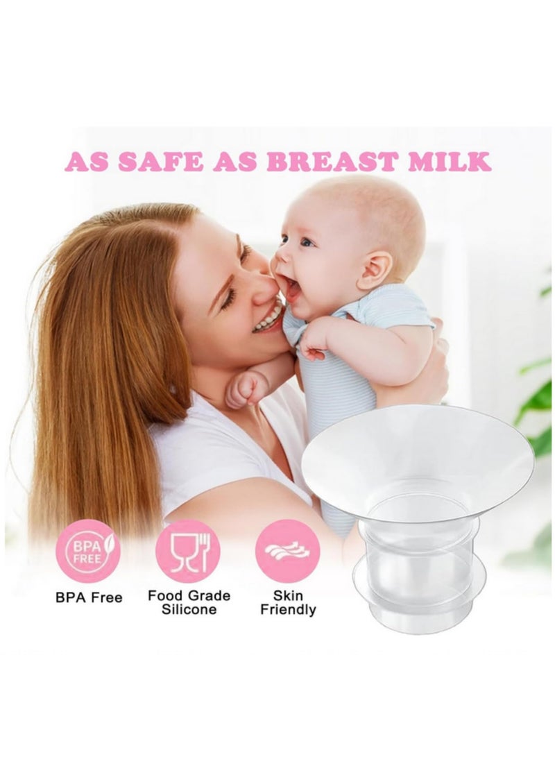 5 قطع من حشوات السليكون المخفضة لصمامات مضخات موم كوزي وميديلا، مقاسات 13/15/17/19/21 ملم، متوافقة مع دروع 24 ملم، وتناسب مضخات الثدي القابلة للارتداء ويلو S9/S10/S12 - Image 4